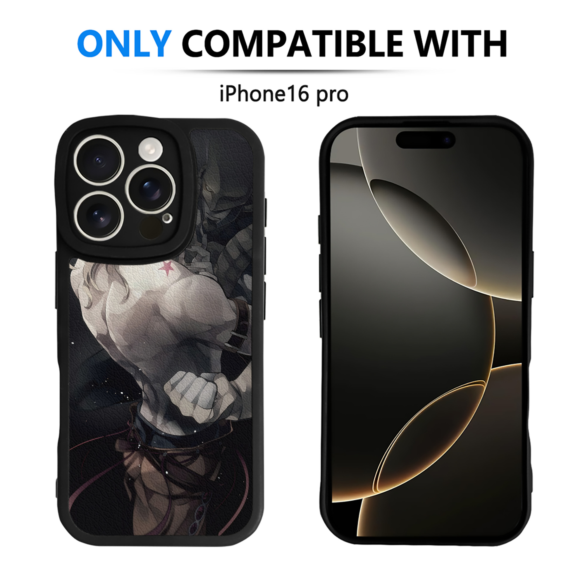 （画像用） ジョジョの奇妙な冒険 JoJo's Bizarre Adventure 【iPhone 16シリーズ対応】シリコンスマホケース（レザー調） 材質：シリコン